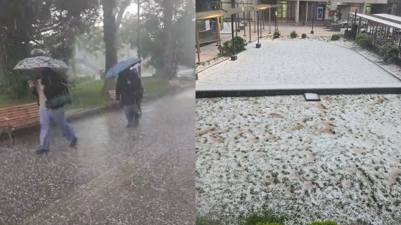 Alerta en la RM: Tormentas eléctricas y granizos afectan a varias comunas de Santiago