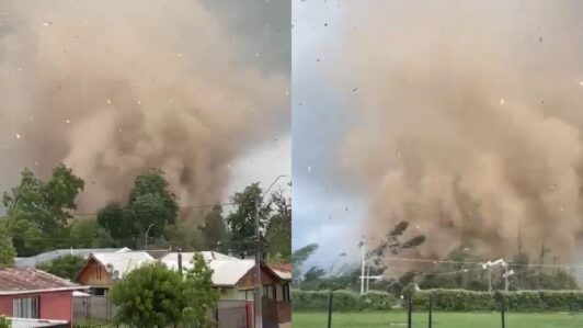 Reportan tornado en la Región de O'Higgins