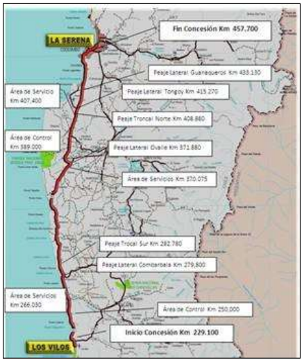 Ruta 5 Sur: Los tramos que conforman la panamericana y las empresas a ...