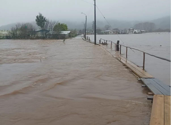 Región del Biobío: Decretan alerta amarilla en Arauco por amenaza de desborde del río Pichilo