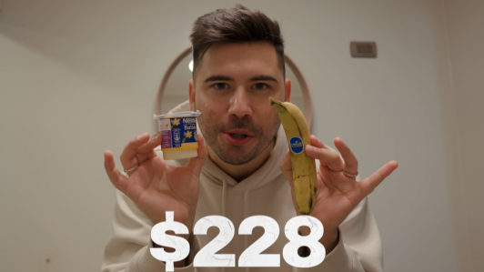 ¿Un día comiendo con $1000?: YouTuber chileno realiza desafío de alimentarse con menos de mil pesos