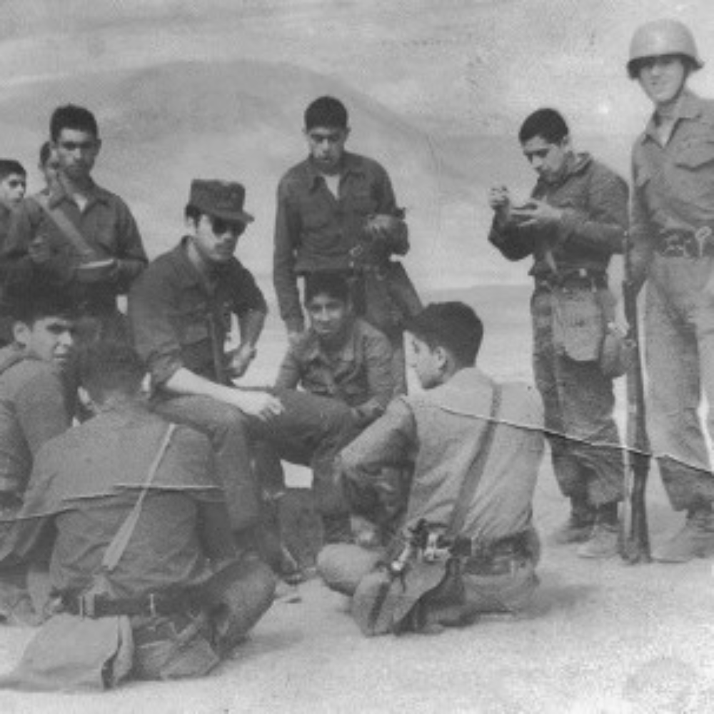 Michel Nash en labores militares en el Regimiento Granaderos