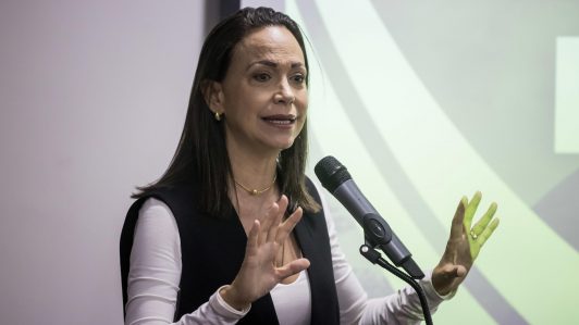 María Corina Machado, líder opositora de Venezuela: "Al régimen lo único que le queda es amenazar"