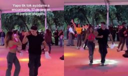 Bailaron cueca sin conocerse y se reencontraron gracias a Tik Tok: La historia de Vicente y Pascal en el Parque O'Higgins