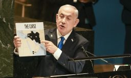 Netanyahu asegura ante la ONU que Irán, Irak y Siria serían la "maldición" de Medio Oriente