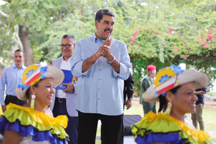 Fotografía del presidente de Venezuela, Nicolás Maduro, en un acto de gobierno en Caracas (Venezuela). EFE/ PRENSA MIRAFLORES