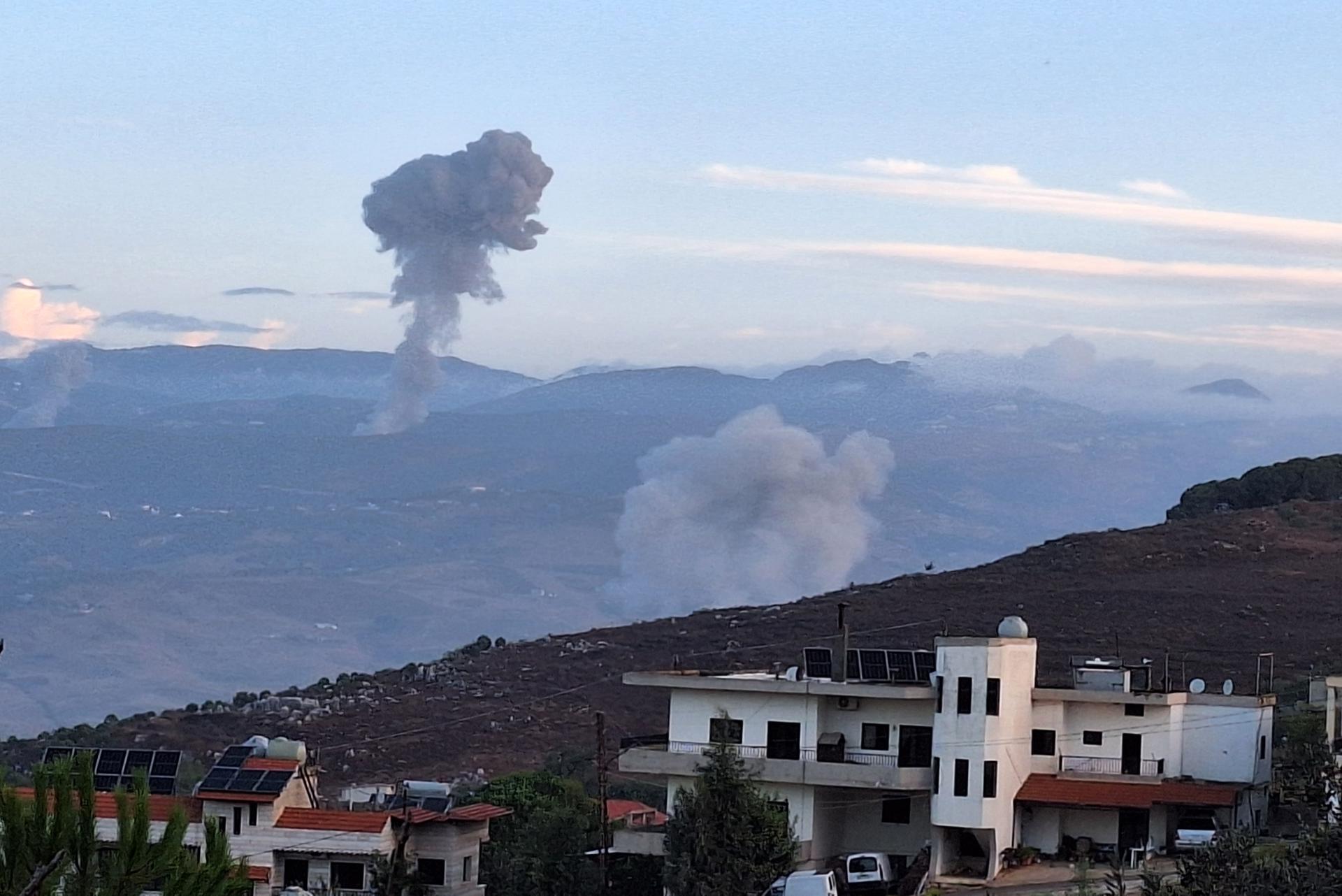 Bombardeo en el Líbano