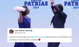 Irací Hassler y Karol Cariola celebran Fiestas Patrias en Parque O'Higgins con mojito sin alcohol y empanadas