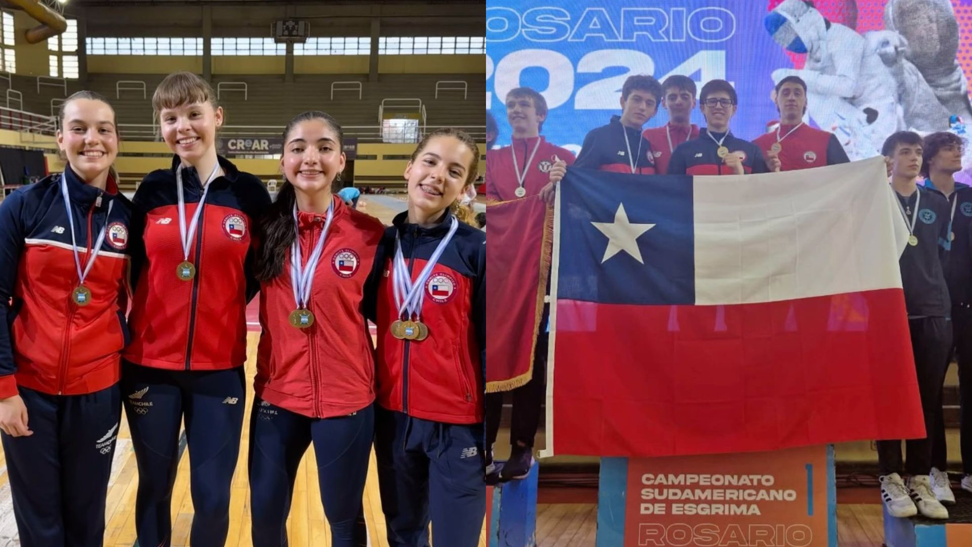 Esgrima chilena en la cima Equipo masculino consigue tricampeonato y