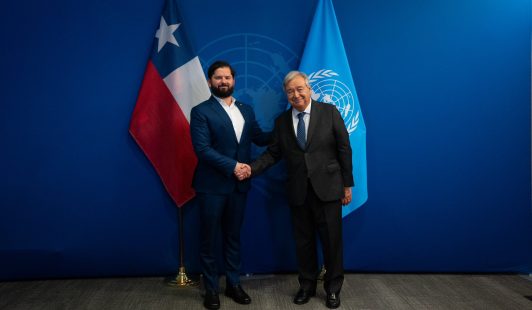 Presidente Boric se reúne con el secretario general de la ONU: Abordaron las crisis de Venezuela y Haití