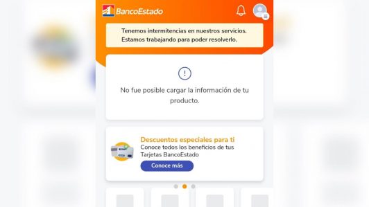 Usuarios reportan caída de aplicación de BancoEstado: No está disponible para realizar transferencias