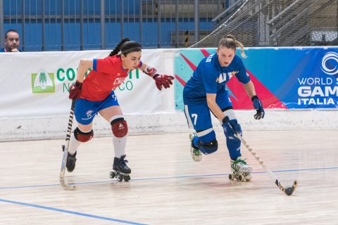 Las Marcianitas caen ante Italia y se juegan la clasificación contra Inglaterra en el Mundial Femenino de Hockey Skate