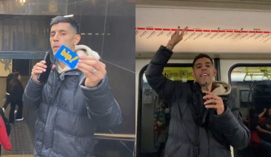 Youtuber venezolano destaca las comodidades del Metro de Santiago: "Se parece demasiado al metro de Caracas"