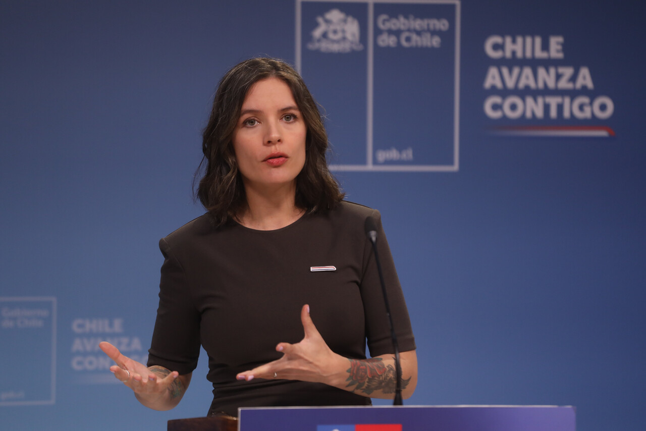 Ministra vocera de Gobierno, Camila Vallejo/Agencia Uno