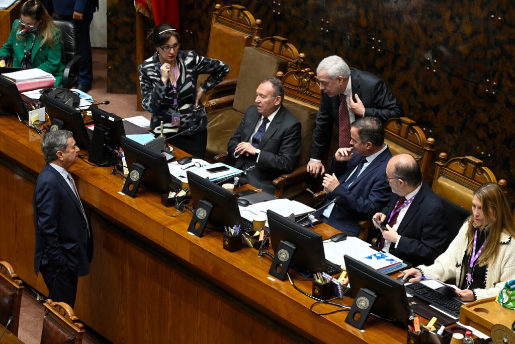 Sala del Senado en medio de acusación constitucional contra Sergio Muñoz /AGENCIAUNO.