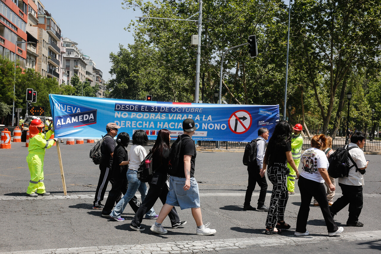 Comienza remodelación de Plaza Italia: Revisa aquí los desvíos de tránsito/Agencia Uno