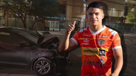 Defensa de Cobreloa protagoniza grave accidente de tránsito: Se encontraron botellas de alcohol en el vehículo