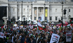 Se registran manifestaciones propalestina en distintas ciudades del mundo previo al primer aniversario del 7 de octubre