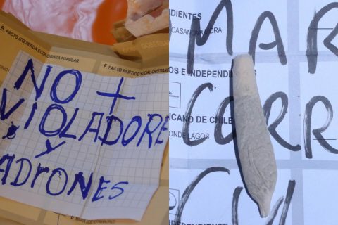 “No sirven para nada”: Insultos, consignas y hasta “un pito” en votos nulos de estas elecciones