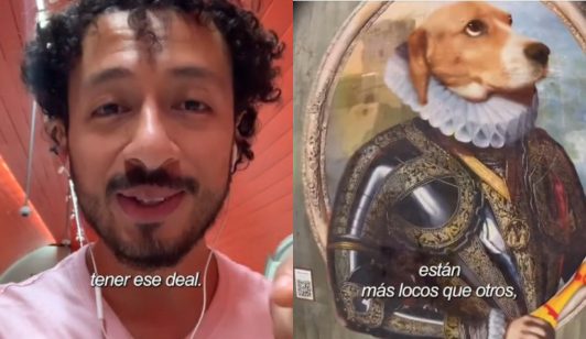 Mexicano se sorprende con los murales de perritos en el Metro: "Algunos están más locos que otros"