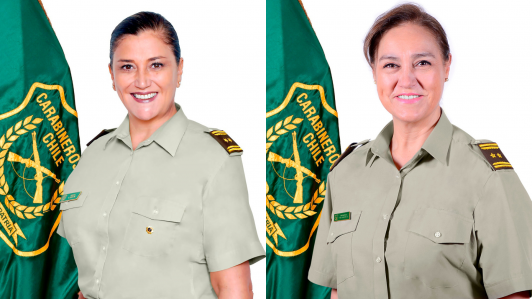 Karina Soza y María Teresa Araya: Las primeras mujeres general inspector de Carabineros y que podrían llegar a ser general directora