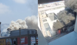 Registran voraz incendio al interior del Hospital Regional de Antofagasta