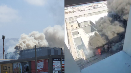 Registran voraz incendio al interior del Hospital Regional de Antofagasta