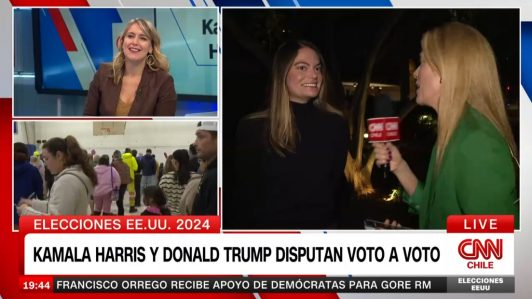 "¡Pero qué maravilla!": El divertido momento de Mónica Rincón en un local de votación en Estados Unidos