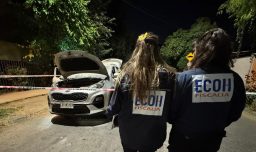 Balacera en La Granja terminó que un hombre muerto, dos heridos y un auto quemado