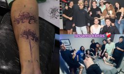 Le diagnosticaron cáncer y sus amigos lo sorprendieron haciéndose su mismo tatuaje: La viral historia chilena en Tik Tok