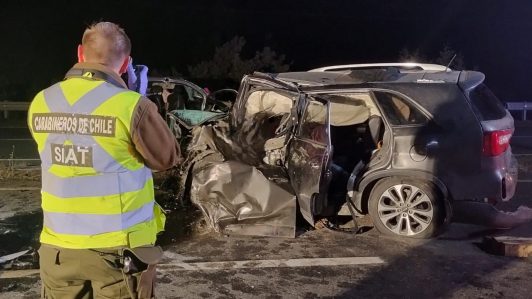 Qué se sabe de la brutal colisión frontal en la Ruta del Itata que dejó cinco fallecidos y cuatro heridos