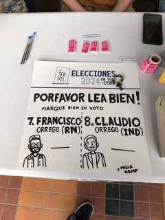 "Por favor, lea bien su voto": La curiosa advertencia en distintas mesas de votación