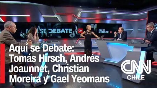 Aquí se Debate: Tomás Hirsch, Andrés Joaunnet, Christian Moreira y Gael Yeomans