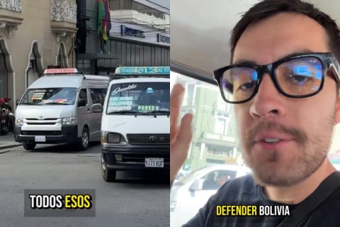 Chileno en Bolivia se sube a los minibuses del transporte público: "Manejan mejor que en Perú"