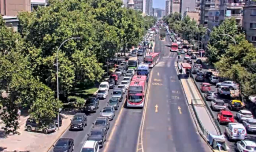 Extensa congestión en Avenida Vicuña Mackenna: Bus RED detenido por falla técnica genera taco kilométrico