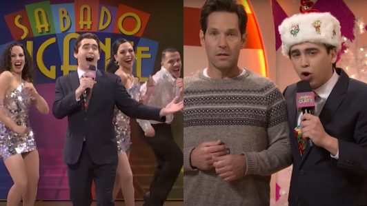 Saturday Night Live vuelve a recordar al Sábado Gigante de Don Francisco: Ahora hizo un "especial navideño" junto a Paul Rudd