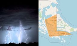 Alertan de tormenta eléctrica con severidad fuerte y probabilidad de generar riesgos en las personas en Tierra del Fuego