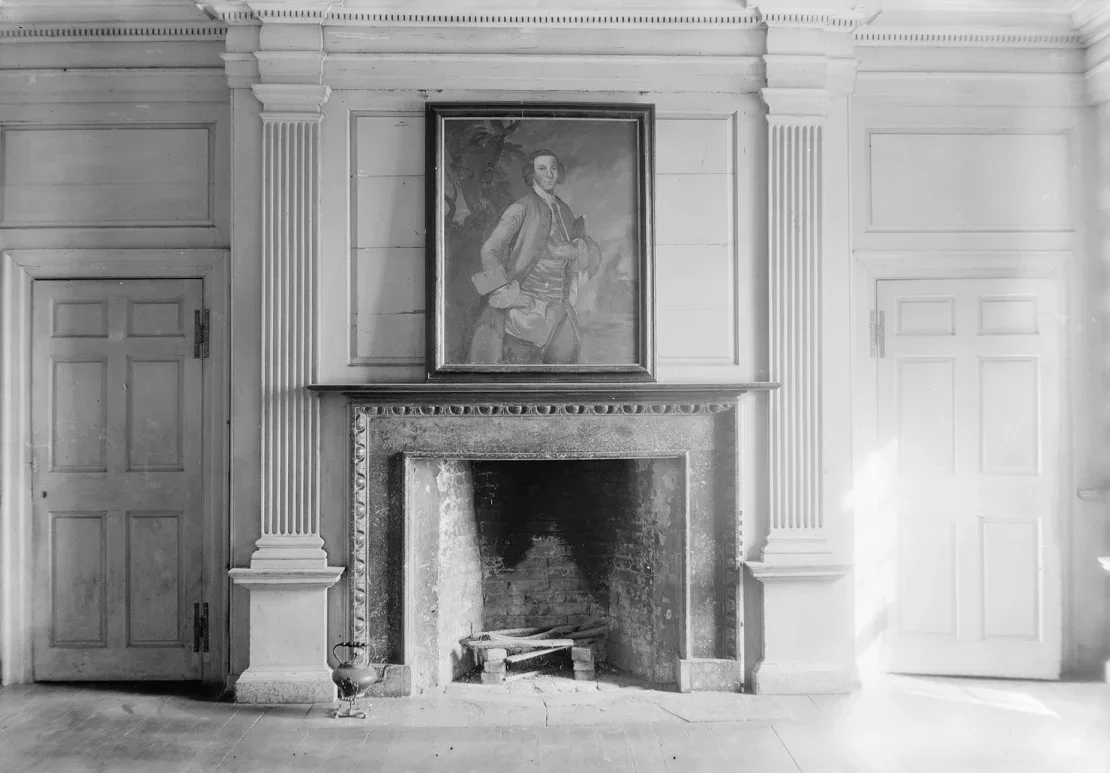 Samuel Washington, hermano menor de George Washington, fue enterrado en una tumba sin nombre en el cementerio de su finca de Harewood (arriba se ve el interior), cerca de Charles Town, Virginia Occidental. Frances Benjamin Johnson/Biblioteca del Congreso