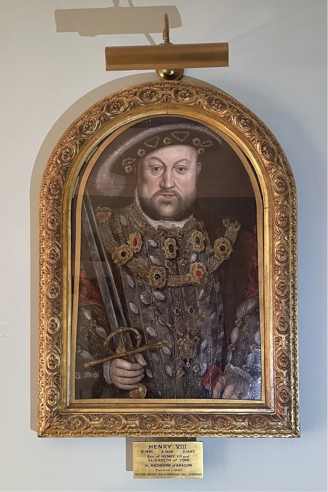 Este retrato de Enrique VIII no pudo ser rastreado hasta que fue encontrado en una fotografía en las redes sociales. Adán Busiakiewicz