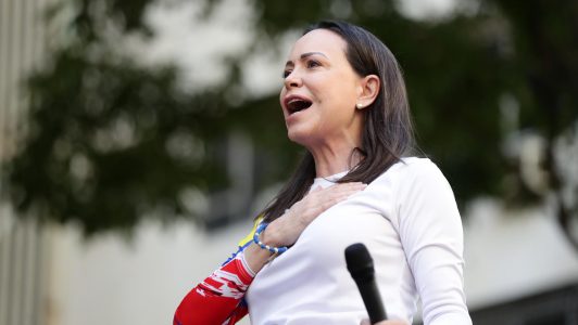 María Corina Machado emite declaraciones tras detención en marcha opositora