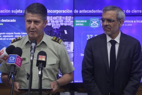 Carabineros entrega balance de su gestión 2024: Hubo más de 11 millones de procedimientos y cerca de 342 mil detenidos