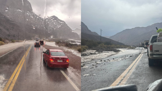 Ruta internacional se encuentra cerrada en la zona cordillerana tras caída de cinco aludes