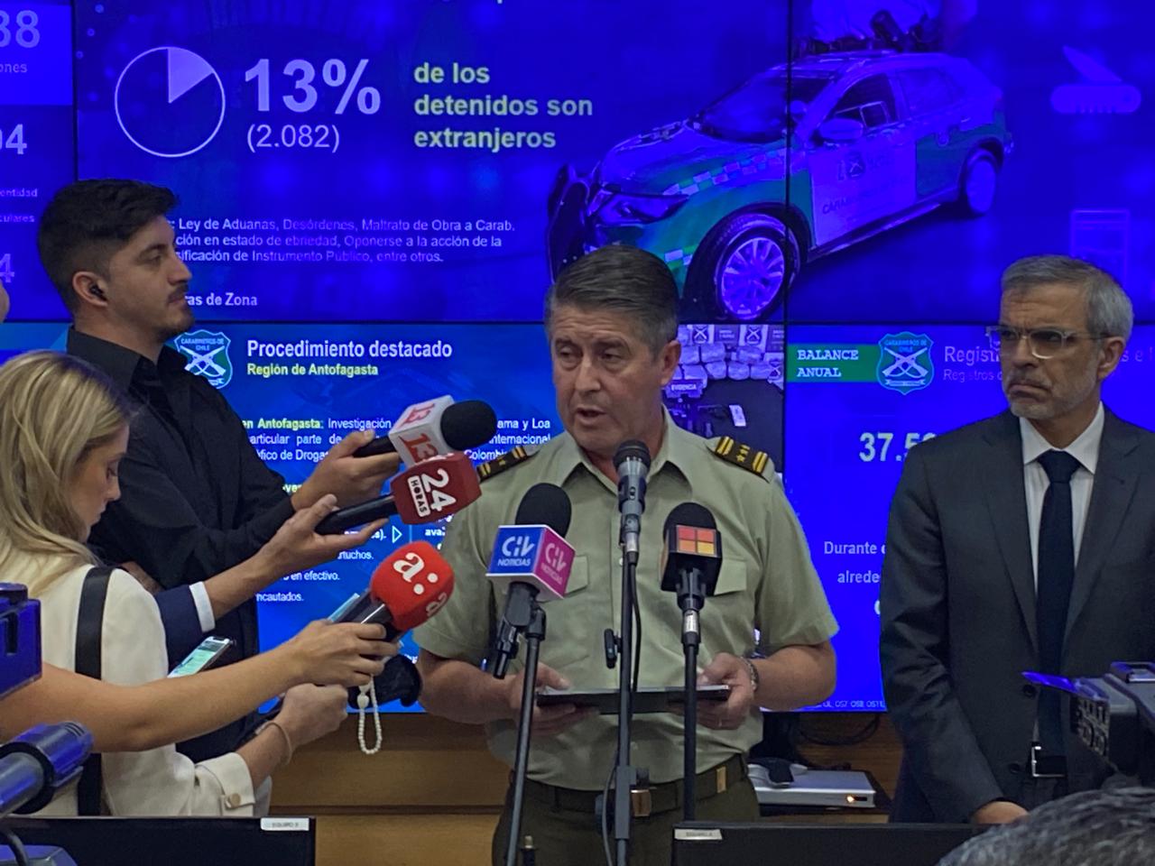 Carabineros entrega balance de su gestión 2024: Realizaron más de 11 millones de procedimientos/Foto: Carabineros