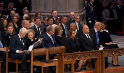 El adiós de Jimmy Carter: Donald Trump y Joe Biden participaron en el funeral del expresidente de Estados Unidos