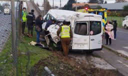 Furgón de pacientes Teletón choca en la Región de O’Higgins: Conductor fue detenido por consumo de cocaína