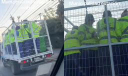 Indignación por cómo eran transportados trabajadores de Estación Central: Municipio indicó que es una empresa externa