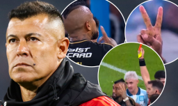La insólita explicación de Almirón al gesto de Vidal: “Era para Aquino, que la tirara al segundo palo”