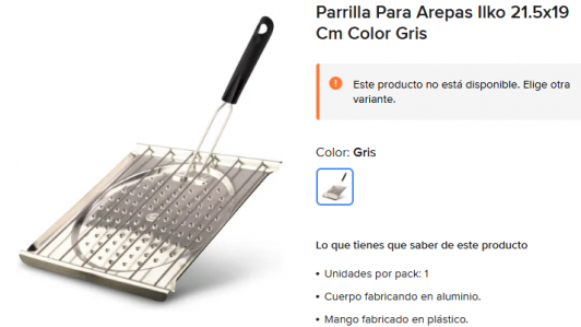 Polémica en redes sociales por la venta de un tostador para la cocina con el nombre de "parrilla para arepas"