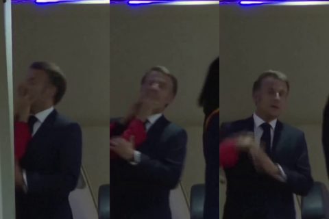 ¿Momento de complicidad o bofetada en la cara? El polémico gesto de Brigitte Macron hacia su esposo que quedó captado en video