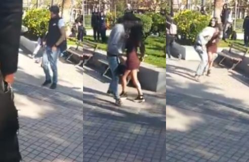 El momento en el que agreden a adolescente de 17 años que terminó muriendo durante pelea estudiantil en Melipilla